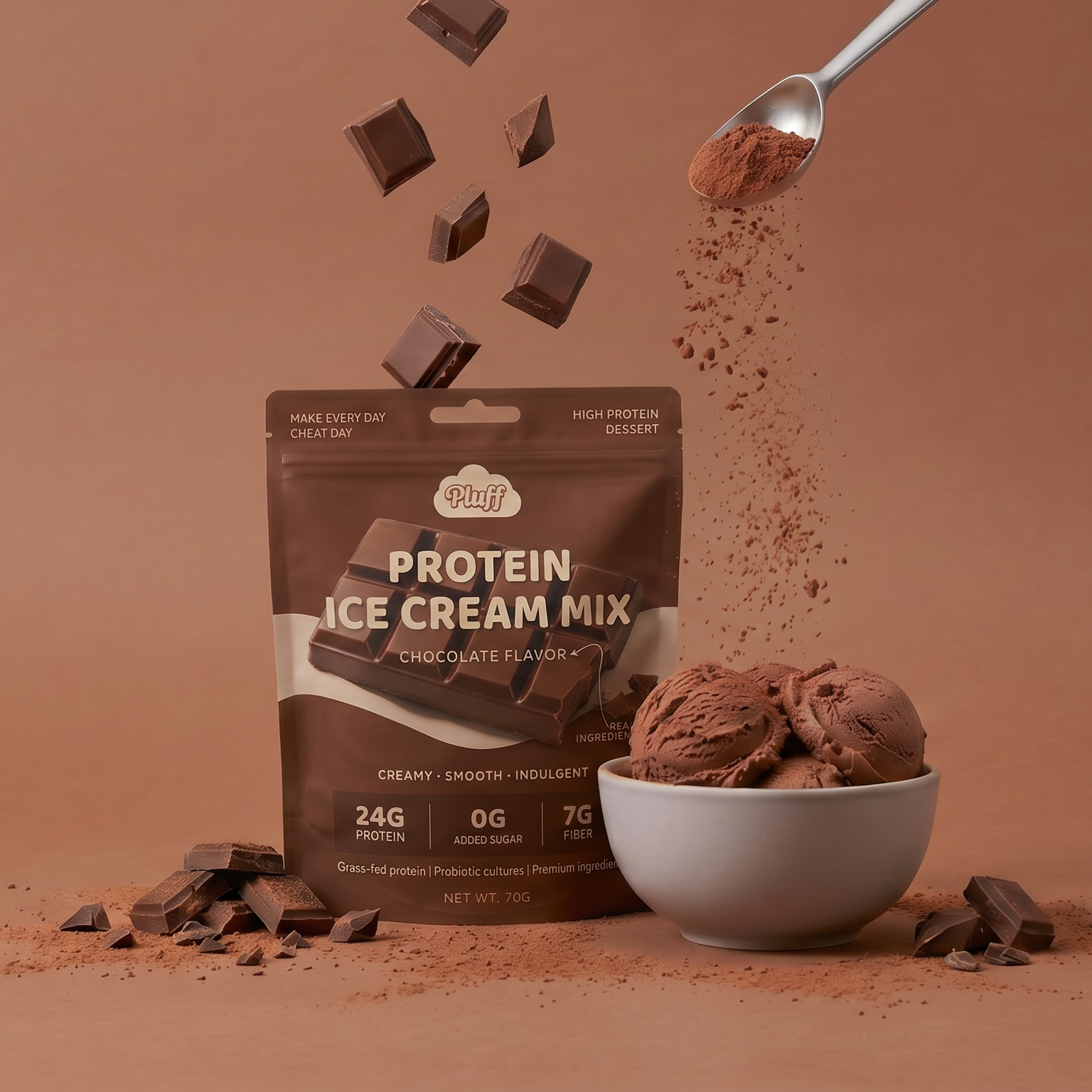 Chocolate Protein Ice Cream Mix