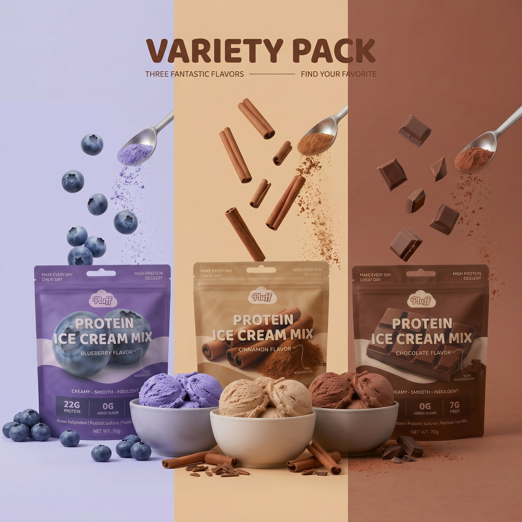 Variety Pack Protein Ice Cream Mix (6-Pack)